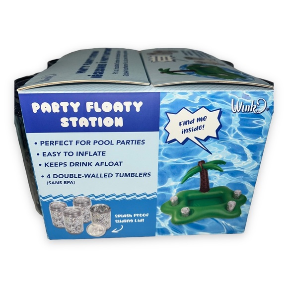 NEW Party Floaty Station 9 fl. oz. Insulated Tumblers with Inflatable Floatie - Picture 4 of 4